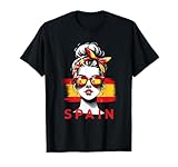Spanien Mädchen Frau Flagge Spanien Trikot 2024 T-Shirt