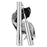 Iron Eye Mascara,Waschbare Metal Wand Mascara - Schwarz Wasserfeste Wimperntusche 3D Super Curling, Long-Lasting Volumizing & Clump-Free with Smudge-Proof Pigment(2er-Pack)