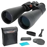 Celestron 71008 SkyMaster 25 x 70 mm Porroprismen-Fernglas mit mehrfach vergüteter Linse, BaK-4 Prismenlinse und Etui, Schwarz
