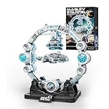 muuchuu Raumschiff Bauset Erwachsene mit Licht, Magnetisches Schwimmend Stern Schiff Spielzeug, Weltraum Kriegsschiff Dekorations Kollektion, Weltraumkrieg Geschenk für Jungen Mädchen