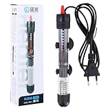 Focanet Aquarium Heizung, 30l 25W Temperatur Einstellbare Aquarium Heizer Mit Saugnäpfen, Thermostat Heizung, Heizstab Einstellbar, Aquariumheizer, Regelheizer Aquarium für Fischtanks (20°C-34°C)