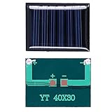 Solarpanel-Modul, hocheffizientes Polysilizium, 0,15 W, 3 V, DIY-Solarladeset für kleine Heimprojekte und wissenschaftliche Experimente, 40 x 30 mm, 4 Stück
