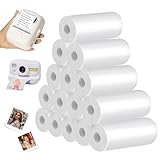 15 Rollen Thermopapier,57mm x 29mm x 7m Thermopapier für Kinder Sofortbildkameras,Mini-Drucker-Aufkleberpapierrolle,Bonrollen,Kassenrollen,Nachfüllen von Druckpapier für Kinder-Sofortbildkamera