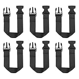 QUARKZMAN 6 Stück Bauchtaschen Verlängerungsriemen 30 x 2 5 cm Gürteltasche Hüfttasche Verlängerungsriemen Für Bauchtaschen Beutel Rucksack Schwarz