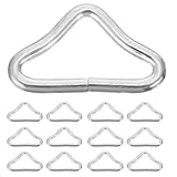 Abaodam 40 Stück Trampolin Dreieckring V Ring aus Langlebigem Metall Leichtes Trampolin Ersatzteil für Sprungtuch und Outdoor Taschen