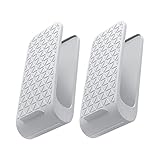 TEMPNAP 2St Schuhhalter schuhwandhalterung schuhclips shoe box schueregale Schuhzubehör schuhscharnk schuhspanner schuhtruhe Schuhregal Schuhorganisator Pantoffelhalter Schuhfächer pp Grey
