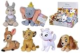 Simba - Disney Animal Friends Plüschtiere, 17 cm, 6 Modelle erhältlich, Dumbo, Bambi, Marie, Trommel, Lady, Wird zufällig ausgewählt, geeignet für alle Altersgruppen (6315876253)