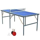 NORTHERN STONE Mittelgroßes Tischtennisspiel Set - Indoor/Outdoor tragbares Tischtennisspiel mit Netz, 2 Tischtennisschlägern und 3 Bällen