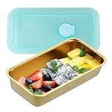 Wlikmjg Edelstahl Brotdose - Aufbewahrungsdose Edelstahl,Lebensmittelbehälter Mit Deckel Für Schule Kita Reisen Picknick Camping Kurztrips Trockenfrüchte Nüsse Kindergarten