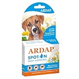 ARDAP Spot On für Hunde von 10 bis 25kg - Natürlicher Wirkstoff - Zeckenmittel für Hunde, Zeckenschutz Hund, Flohmittel Hund - 3 Tuben je 2,5ml - Bis zu 12 Wochen nachhaltiger Langzeitschutz (PT19)