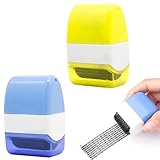 2 Stück Datenschutz Rollstempel,Adressen Schwärzen,Identitätsschutz Rollstempel,Rollstempel,Identität Diebstahl Prävention Stempel,Geeignet Zum Verbergen Ihrer Identitätsinformationen