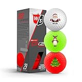 Birsppydgggd Wilson Staff DX2 Soft/Optix 2018 Weihnachten – 3er-Pack Weihnachtsgolfbälle
