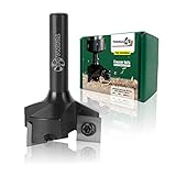 Fraiser Tornado – Planfräser Holz mit Schnittdurchmesser 35 mm und 8 mm Schaft, 3 austauschbaren HM-Wendeplatten – Flächenfräser, Kantenfräser und Nutfräser für CNC und Oberfräse