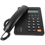 TOGEVAL Bürotelefon Kabelgebundenes Desktop Telefon mit Großem Display und Vielseitiger Tastatur Robustes Festnetztelefon für Büro und Zuhause Klassische Optik Einfach zu Bedienen