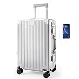 ALPHA CAMP Handgepäck, 50,8 cm, silber, 20 Inch, Modern