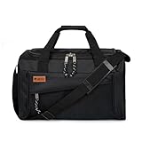 HEYO Sporttasche Reisetasche für Damen und Herren Handgepäck 40x20x25 cm für Reisen Fitness & Gym – Leicht Wasserdicht (Schwarz, 40x20x25 cm)