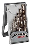 Bosch 7x PRO Stainless Steel HSS-Co Spiralbohrer-Set (für Stahl, Edelstahl, Ø 2,0, 3,0, 4,0, 5,0, 6,0, 8,0, 10,0 mm, Professional Zubehör Bohrmaschine/Schrauber)