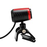 TIKATARER Webcam, USB2.0 360 Grad für Computer PC Laptop Webcam für PC mit MIC HD Webcam Webkamera Cam Web Cam für Skype/MSN