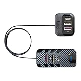 Kfz-Schnellladegerät, Typ-C USB-Auto-Ladegerät, USB-Handy-Ladegerät, Adapter, Multi-Port-Rückreihen-Ladegerät für Tablets, Laptop, DC 12 V-24 V Auto