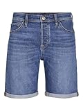 JACK&JONES Herren Jjirick Jjioriginal 360 Sn Shorts, Blue Denim/Pack:AM 365, L