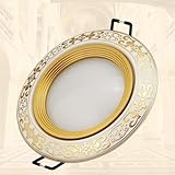 SSDDLZEQ Beleuchtung Robustes europäisches Keramik-Aluminium-Einbau-Downlight, 5 W, LED-Einbaustrahler for Hotel- und Restaurantbeleuchtung(Three-color Light)