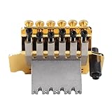 Doppelverriegelungs -Tremolo -System für E -Gitarren -Legierungs -Brücken -Set mit Whammy Bar Springs Lock Nuts Accessoires für Einfache Installation Gold