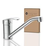 instmaier K1 Küchenarmatur | Wasserhahn Küche | Mischbatterie für die Küche | Armatur Spüle | Spültischarmatur mit Einhebelmischer | 360° schwenkbar | Chrom
