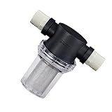 Zerodeko Hochdruckwasserfilter mit PVC Rohr Mesh für Waschmaschine Hochdruckreiniger Langlebiger Vorfilter für Gartenschlauch Schützt Pumpen vor Rückständen Schwarz