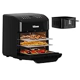 Tristar Mini Backofen & Heißluftfritteuse, 2-in-1-Airfryer, BPA-frei, 12 L, 12 Programme, Sichtfenster, 1800 W, FR-9065, Schwarz
