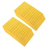 MOTHNUR 20 Selbstklebende Steckschlüssel Etiketten Gelb Werkzeuggrößenkennzeichnung für Steckschlüssel und Schraubenschlüsselsätze Werkzeugorganisation und Werkzeugkasten Beschriftung