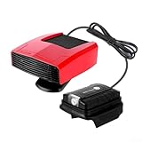 Tragbare Auto Heizung, Heizung Auto Heizlüfter mit Dual USB Ports Adapter, 360° Drehung Auto Standheizung für 18V Batterie DC 14-21V Auto Heizung für Auto Windschutzscheibe Defroster