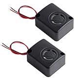 Wishiot 12V DC Black Mini Piezo Alarm Siren 110dB Insurance Safes Anti-Theft Alarm High-Decibel Buzzer for Car (2)