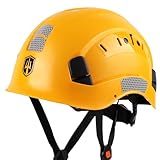 GREEN DEVIL Schutzhelm Arbeitshelm Harter Hut Einstellbarer ABS Sicherheitshelm leichte belüfteter Bauhelm mit EN 397 Industriehelm