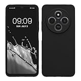 kwmobile Handyhülle kompatibel mit Xiaomi Poco C75 / Redmi 14C Hülle - Handy Case aus weichem Silikon in Schwarz matt