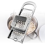 Dunkwckore Spätzlehobel, Spätzlereibe Edelstahl mit Teigschlitten, Spätzlepresse, Spätzlebrett, Spätzlesieb, Spätzleschaber, Nockerlsieb, Selbstgemachte Spätzle und Knöpfle, Spülmaschinenfest Rostfrei