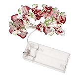 KONTONTY Schnur Kreative Pilzlampe Pilze Lichterkette Batteriebetrieben Cool Lichterketten Solar Lichterkettenvorhang Pilz Gartenlichter Kabel Hallo Drinnen Baum Batterielicht Stk Rot