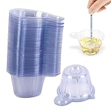 Epoxid Mischbecher,Rührbecher,Kunststoff Messbecher,Transparent Messbecher,Einweg Mischbecher,Einweg Harz Spender,50pcs