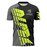 MTB Trikot,Herren Radtrikot Fahrradtrikot Kurze, Motocross | MX MTB Mountainbike,Shirt Downhill Fahrrad Jersey Schnelltrocknend (Grau,XL)