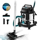 Cecotec Nass- und Trockensauger 20 L Conga Rockstar Wet & Dry Steel MAX. 1400 W, 22 kPa, Entleerungssystem, Saugen und Blasen, Metallstruktur, Räder, 5m Aktionsradius
