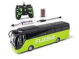 Carson 1:64 Flixbus 2.4GHz 100% RTR - 100% fahrfertig, Spielzeugbus, Spielzeugauto, ferngesteuertes Auto, für Kinder ab 3 Jahren, Fahrzeit ca. 80 min, RC Bus, Remote Controled