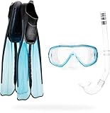 Cressi Unisex Tauchset Rondinella Bag, aquamarine, 37/38, CA189237