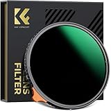 K&F CONCEPT Variabler ND Filter 77mm ND3-ND1000 Graufilter (1.5-10 Blendenstufen) （Nano-Xcel）