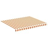 FROON Sonnenschirm Terrassenüberdachung, Sonnenschutz, Segeltuch, Markise, Ersatzstoff, einziehbarer Sonnenschutz, obere Abdeckung für Wohnmobil-Markisen, Camping, Garten für Shop Garden