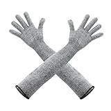 Lange Gartenhandschuhe für Damen – Langarm für Größe und Arbeit – robuster Arbeitshandschuh zum Jäten und Schneiden im Freien für Männer, Pflanzen, Ziehen, Größe der Gemüseernte