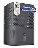 BonAura® AirOne Luftentfeuchter ohne Strom bis 23m² I 360° Belüftung I Raumentfeuchter mit Ausgießer & 680g Luftentfeuchter Granulat I Schimmel- und Geruchsschutz I Raum Entfeuchter Wohnung