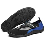 Mishansha Badeschuhe Herren Damen Wasserschuhe Schnell Trocknend Schwimmschuhe Leicht Neopren Aquaschuhe Bequem Tauchschuhe Outdoor Meeresschuh für Kajakfahren Kobaltblau EU Gr.39