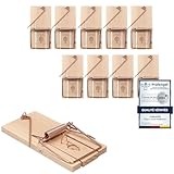 10 x Mausefalle Schlagfalle VonBueren | plastikfrei | Mausefallen aus Holz | Mouse Trap | Made in Germany