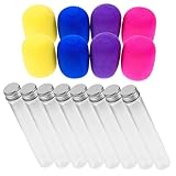 Toyvian 8 Stück Teiliges Bunte Kunststoff Fake Mikrofone als Party Favor für Disco Party Requisiten Farbenfrohe Musik Themenparty Zubehör Sicher und Leicht Tragbar