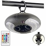 HONWELL LED Außenleuchten Sonnenschirm Beleuchtung, Dimmbar Sonnenschirmbeleuchtung, Batteriebetriebene Camping Beleuchtung Drahtlose Beleuchtung Sonnenschirm für Tischschirm, Camping, Garten, Strand