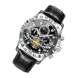 Mihauuke Mondphasen Uhr - wasserdichte Outdoor-Uhr Für Extreme Bedingungen | Stilvolle Leuchtende Mondphase Armbanduhr für Sport, Wandern, Outdoor, Arbeit und Bergsteigen